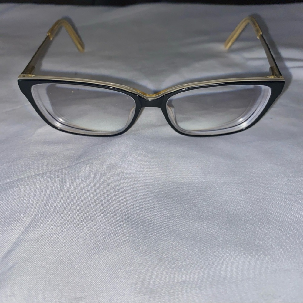 Jill Stuart Black and Gold Women's Fashion Eyeglasses